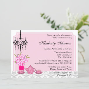 Invitation élégante Tea Party