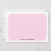 Invitation Elégante Tea Party (Dos)