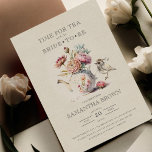 Invitation Elégante Tea Party Fête des mariées florale<br><div class="desc">Elégante Tea Party Floral Douche nuptiale invitation</div>