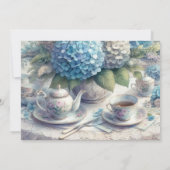 Invitation Elégante Tea Party Vintage (Dos)