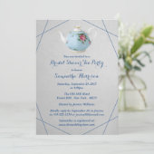 Invitation Elégante Teapot Fête des mariées Tea Party (Debout devant)