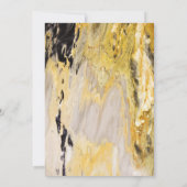 Invitation Élégante tendance Marble Law School Graduation Par (Dos)