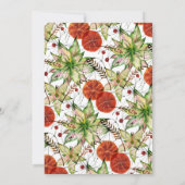 Invitation Elégante tranche d'orange et cannelle Noël (Dos)