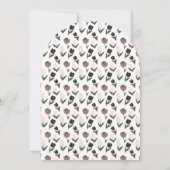 Invitation Élégante Tulipes violettes modernes Fête des marié (Dos)