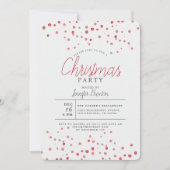 Invitation Élégante Typographie moderne de Noël Fête de Noël (Devant)