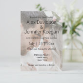 Invitation élégante typographie moderne mariage photo chic (Debout devant)