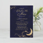 Invitation Elégante Une nuit sous les étoiles Quinceañera (Debout devant)