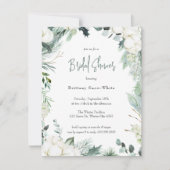 Invitation Élégante végétation hivernale Coton Eucalyptus Bri (Devant)