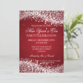 Invitation Élégante veille de la Saint-Sylvestre qui éclate d (Debout devant)