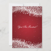 Invitation Élégante veille de la Saint-Sylvestre qui éclate d (Dos)