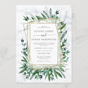 Invitation Élégante verdure