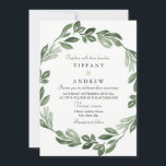 Invitation Elégante verdure Aquarelle Wreath Wedding Invitati<br><div class="desc">Elégante verdure Aquarelle Wreath Wedding Invite Matching collection in Niche and Nest store. Oeuvre de www.EssemCreatives.etsy.com</div>