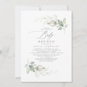 Invitation Elégante verdure Cute Baby Brunch Baby shower (Devant)