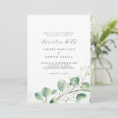 Invitation Elégante verdure Espagnol Nuestra Boda Mariage (Debout devant)