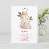 Invitation Élégante verdure et Fête des mariées de robe Maria (Debout devant)