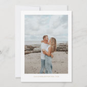 Invitation Élégante verdure et mariage d'or Enregistrer la da (Dos)