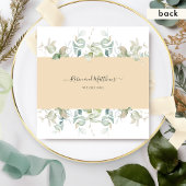 Invitation Elégante verdure et teinte beige, Mariage Carré