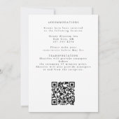 Invitation Elégante verdure Eucalyptus Feuille Mariage (Dos)