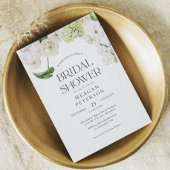 Invitation Élégante verdure Fête des mariées d'été florale