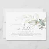 Invitation Elégante verdure Feuille Fête des mariées élégante (Devant)