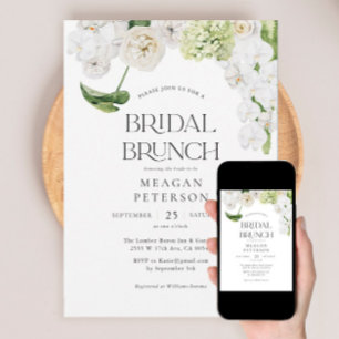 Invitation Élégante verdure Floral Summer Bridal Brunch