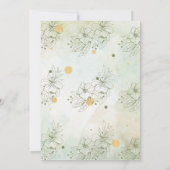 Invitation élégante verdure grainksgiving Rustic Dîner (Dos)