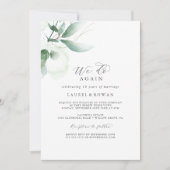 Invitation Élégante verdure Nous le faisons à nouveau Renouve (Devant)