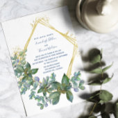 Invitation Élégante verdure Or Diamond Mariage