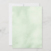 Invitation Elégante verdure or Mariage Fête des mariées de ro (Dos)