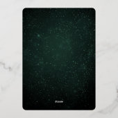 Invitation élégante vert foncé EID MOUBARAK (Verso)