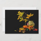 Invitation Élégante Vie Toujours Vie Automne Feuilles Thanksg (Dos)