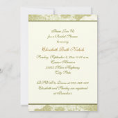 Invitation Elégante vigne mariage de automne douche nuptiale (Dos)