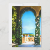 Invitation Elégante Villa Arch Destination Mariage (Dos)