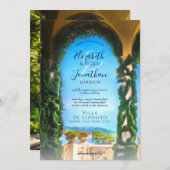 Invitation Elégante Villa Arch Destination Mariage (Devant / Derrière)
