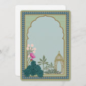 Invitation élégante vintage avec arche de jardin f (Devant / Derrière)