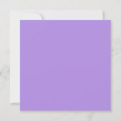 Invitation élégante violette et noire pour un Swee (Dos)