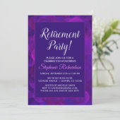 Invitation élégante violette pour une soirée de re (Debout devant)