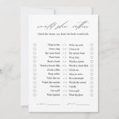 Invitation Élégante Voudrait-Elle Plutôt Fête des mariées Gam (Devant)