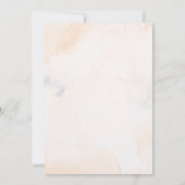 Invitation Elégante White Roses Minimaliste Partie d'engageme (Dos)