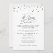 Invitation Élégantes années d'Argent VERS L'ÉTERNITÉ Renouvel (Dos)