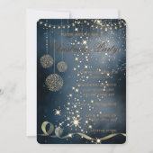 Invitation Élégantes boules de Noël, fête de Noël (Devant)