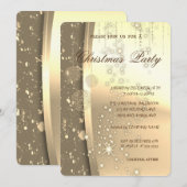 Invitation Élégantes boules de Noël, fête de Noël (Devant / Derrière)