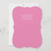 Invitation Élégantes Filles Florales Première Sainte Communio (Dos)