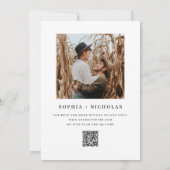 Invitation Élégantes fleurs roses roses. Mariage fleuri du ja (Dos)