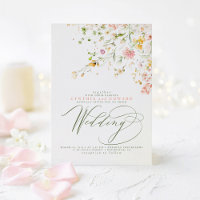 Élégantes Fleurs Sauvages de Prairie d'Été Mariage