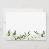 Invitation Élégantes Orchidées Blanches Serez-Vous Ma Serveus (Dos)