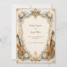 Élégantes perles bleues florales cordes mariage lu