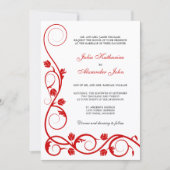 Invitation Élégantes perruques rouges et blanches (Devant)