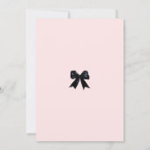 Invitation Élégantes vaches roses et Fête des mariées mousseu (Dos)