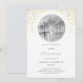 Invitation Élégants 50 ans de mariage (Devant / Derrière)